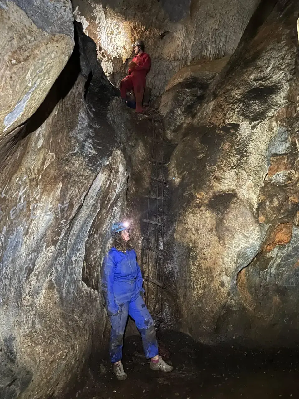 Ladder in Glittering Grotto